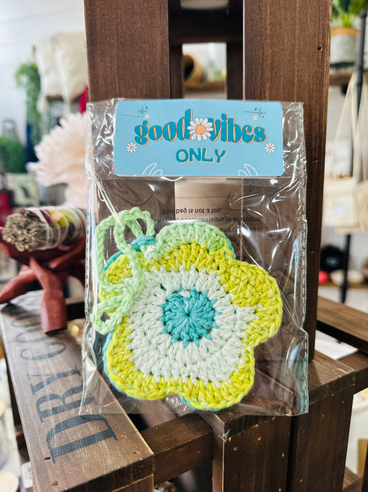 Crochet Flower Pouch
