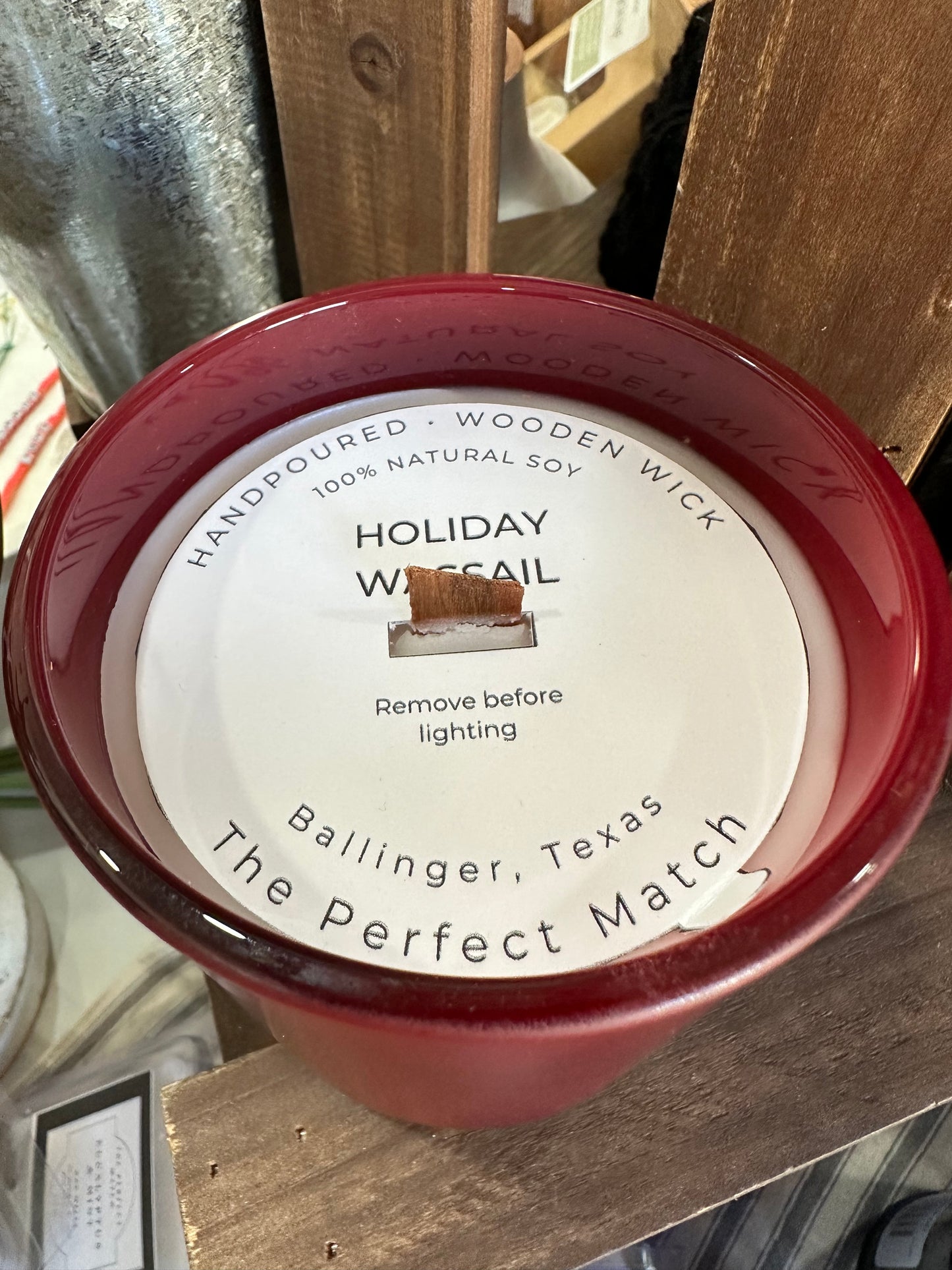 Holiday Wassail Wood Wick Candle 12 oz.
