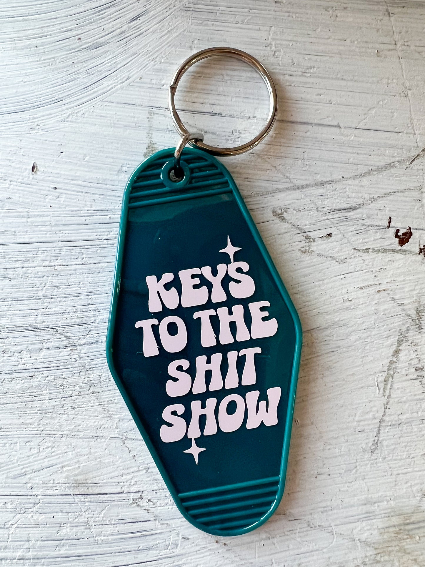 "Keys To The Shit Show" Hotel Keychain