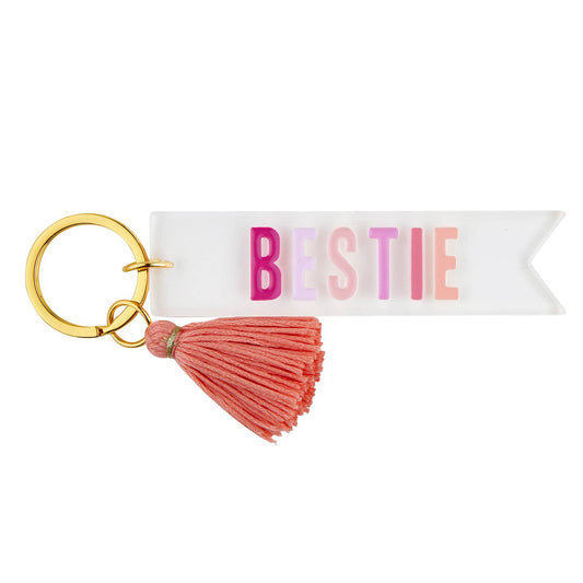 "Bestie" Acrylic Key Tag