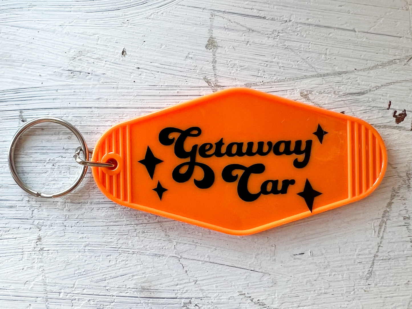 "Getaway Car" Hotel Keychain