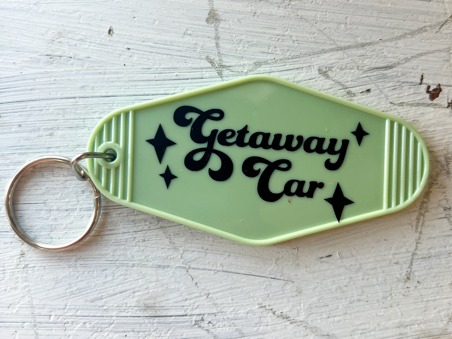 "Getaway Car" Hotel Keychain