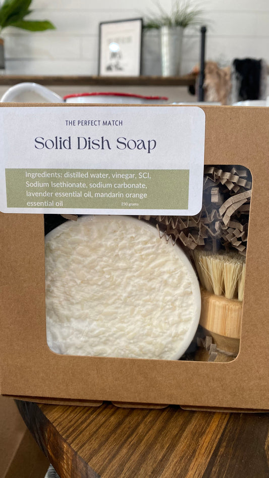 Solid Dish Soap -Lavender and Mandarin Orange Essential Oil - 250 grams