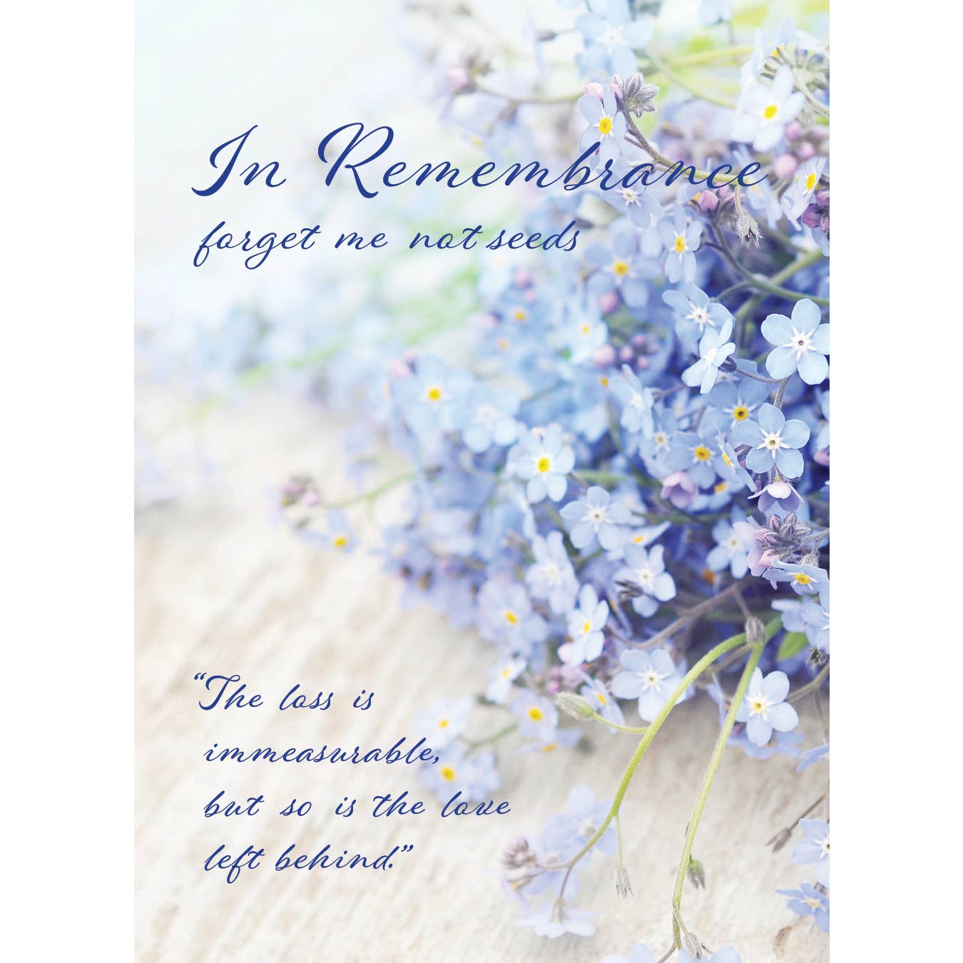 In Remembrance Love Left Behind Forget Me Not Seed Packets