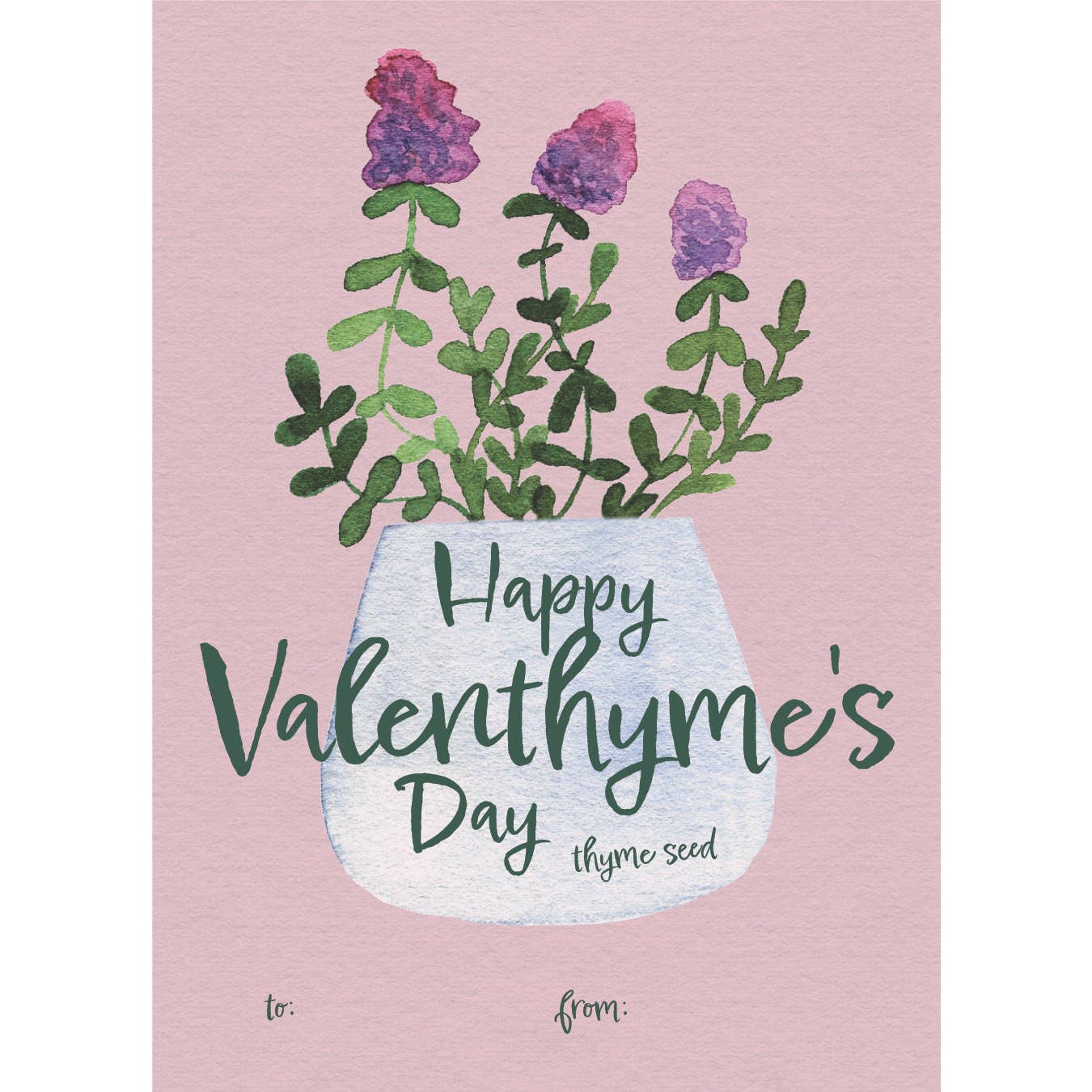 Happy Valenthyme's Day - Thyme Herb Seed Packets