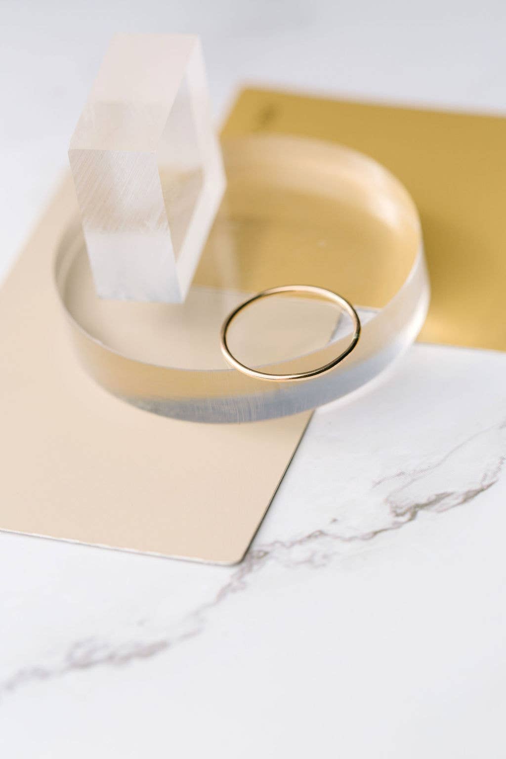 Smooth Stacking Ring in Gold